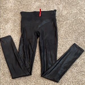 Spanx leather leggings